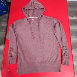 Harmony and Balance muted lavender lightweight  hoodie women's size S